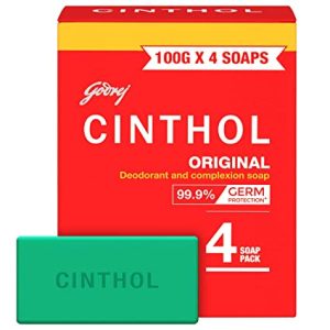 Cinthol Original Soap: Cleanses and refreshes skin.