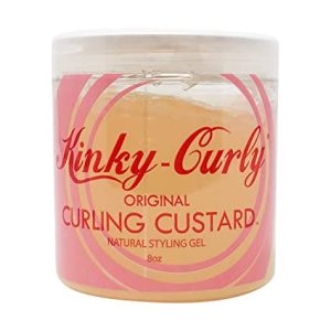 "Kinky Curly Gel for Defined Curls"