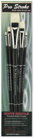 Pro Stroke Premium Artist White ChungKing Hog Bristle Brush