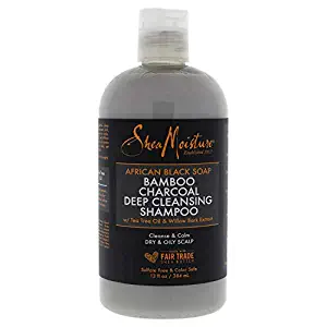 Shea Moisture African Black Soap Charcoal Shampoo - 13 oz