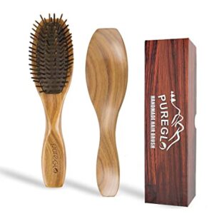 "Wooden Hair Brush: Best Detangler for All Hair Types"