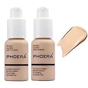 PHOERA 102 Nude Full Coverage Foundation Duo Pack