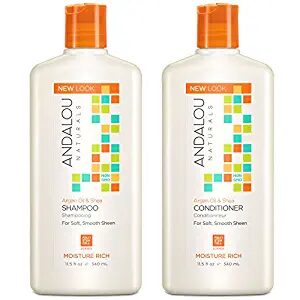 "Andalou Naturals Argan & Shea Shampoo/Conditioner with Aloe"