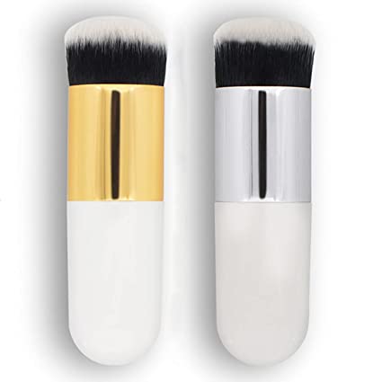 RN BEAUTY 2 PCS Kabuki Brushes Full Coverage (White)
