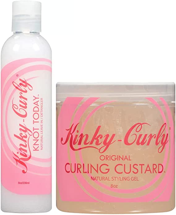Kinky Curly Leave In Conditioner + Curl Custard Gel