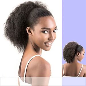 Black Women's Human Hair Ponytail Extensions, Various Styles