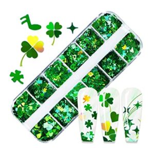 St.Patrick's Day Nail Art Glitters and Sequins Kit
