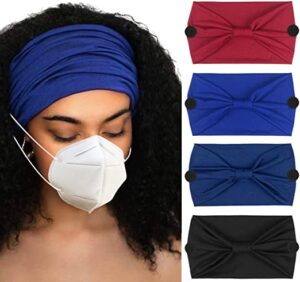 Vintage Turban Headbands 4 Pack for Women