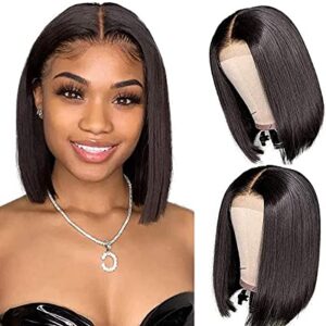 Short Bob Brazilian Virgin Human Hair Lace Front Wig