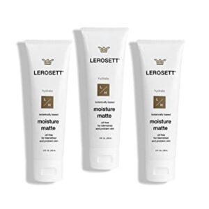 LEROSETT Moisture Matte 3oz 3-Pack Acne Moisturizer