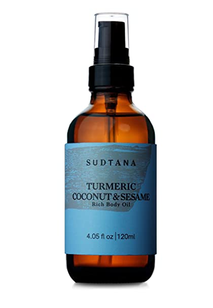 Coconut & Turmeric Body Oil for Dry Skin with Jojoba