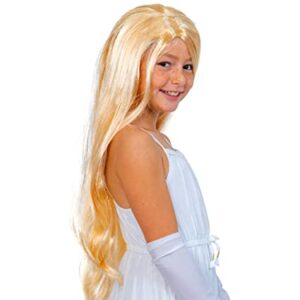 Blond Princess Wig for Kids Pretend Play Costume