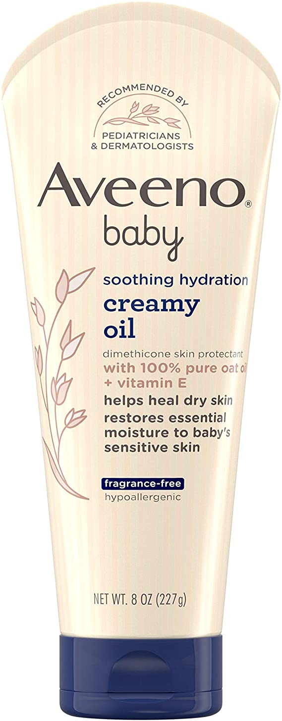Aveeno Baby Hydration Creamy Oil for Dry, Sensitive Skin
