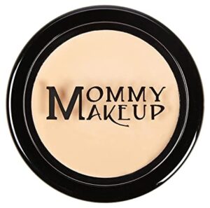 "Mommy's Concealer: Hide imperfections, oil-free, eyeshadow base"