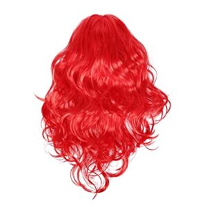 Girls Princess Red Wig for Dress-Up Parties