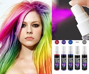 8Colors Disposable Hair Color Spray with Glitter (Green)