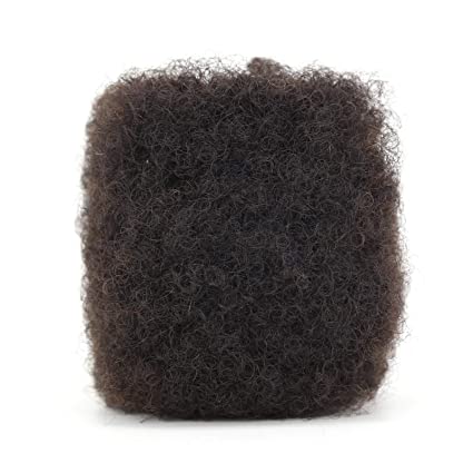ZigZag Hair Afro Kinky Bulk Human Hair Natural Black #1B 30Gram Tight Kinky Bulk Afro Hair Ideal for Making or Repairing Permanent Dreadlocks