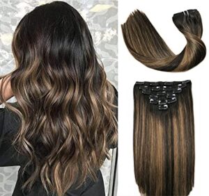 9A Brazilian Hair Clip In Extensions 14 Inch