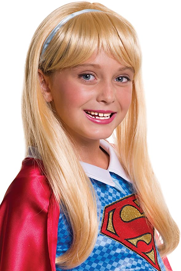 Girls DC Super Hero Supergirl Wig - As Shown