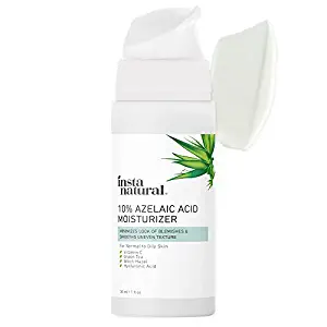 InstaNatural Azelaic Acid Moisturizer - Hyperpigmentation & Pore Minimizer