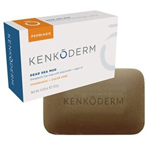 Kenkoderm Psoriasis Dead Sea Mud Soap with Argan Oil & Shea Butter 4.25 oz