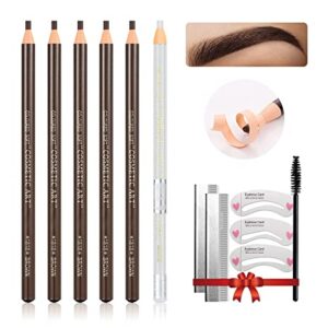 LSxia Waterproof Long-lasting Smudge-proof Eyebrow Pencil Set 3 Pieces