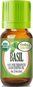 Organic Basil Essential Oil for Acne Treatment - 10ml