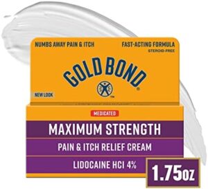 Shingles Relief Lidocaine Cream - Soothes Pain and Itching