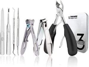 Heavy Duty Stainless Steel Nail Clippers for Thick, Tough Nails
