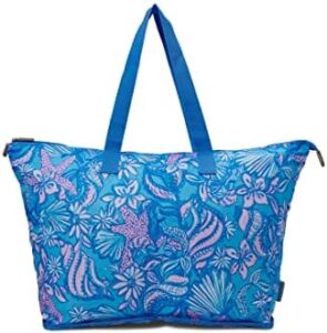 Lilly Pulitzer For Estee Lauder Floral Print Tote Bag