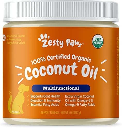 Premium Organic Coconut Oil for Dogs - 16oz