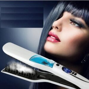 Steam-Infused Heated Hair Brush for Smooth Styling