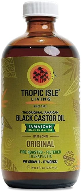 Organic Black Castor Oil for Hair Growth & Skin Care