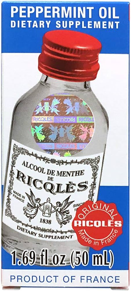 Ricqles Peppermint Oil Dietary Supplement (1.69 fl. oz) (3 Bottles)
