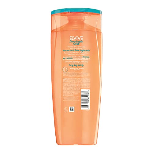 L'Oreal Paris Elvive Dream Lengths Curls Moisture Push Shampoo, Hydrating 12.6 Fl Oz - Image 2