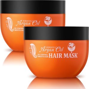 Argan Oil Hair Mask 2 Pack 8.8 oz/250g Hydrating Deep Conditioner for Thick Hair Repair and Growth