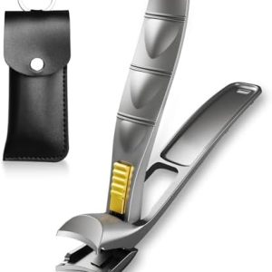 Lockable Toenail Clippers for Seniors with Wide Opening and Catcher