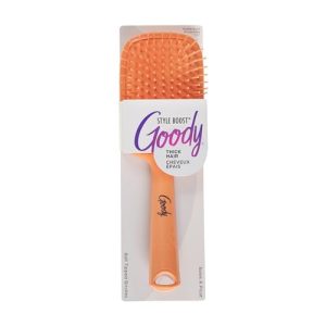 Goody Style Boost Paddle Brush, Flexible Bristles, Coral, Thick Hair