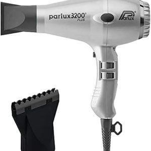 Professional Hair Dryer Bundle with Hot Blow Attachment - Silver/Black