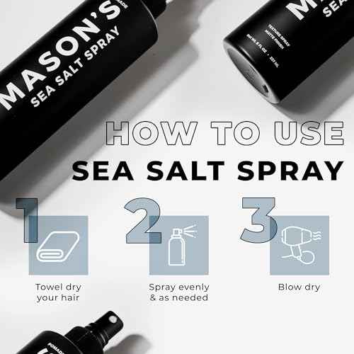 Mason's Pomade Beachy Texturizing Hair Spray 8 Oz for Volumizing Matte Finish - Image 5