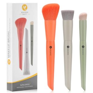 3Pcs Foundation & Concealer Brush Set for Face Makeup