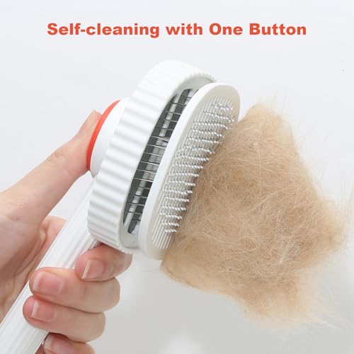Self-Cleaning Slicker Brush for Indoor Cats with Easy Mat Removal Feature - Image 4