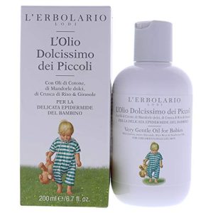 L’Erbolario Very Gentle Oil For Babies – Soothing, Protecting And Cleansing – For A Moisturizing Massage After Bathing – Ideal For Helping Baby Relax – Suitable For Very Delicate Skin – 6.7 Oz