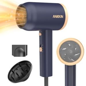 Portable ANIEKIN Hair Dryer with Diffuser and Concentrator, 1875W