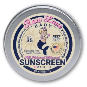 Raw Love Baby Sunscreen SPF 35+ | Sensitive Skin | 4 Oz