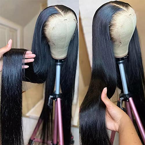 26-Inch Brazilian Virgin Human Hair Lace Front Wig with 180% Density and Natural Look - Image 2