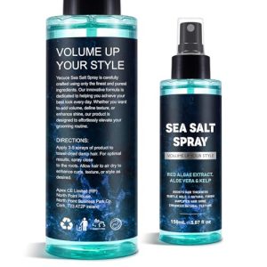 Sea Salt Spray for Men and Women, Beach Hair Texture – 5.07 Fl oz