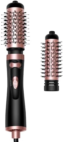 2-in-1 Hair Dryer Brush Set with Two Auto-Rotating Brushes for Easy Styling