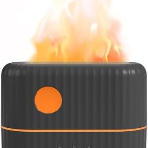 200ml Essential Oil Diffuser with Flame Light Feature and Auto-Off Safety Function