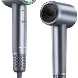 High-Speed Ionic Hair Dryer with Magnetic Nozzle and 110,000 RPM for Fast Drying